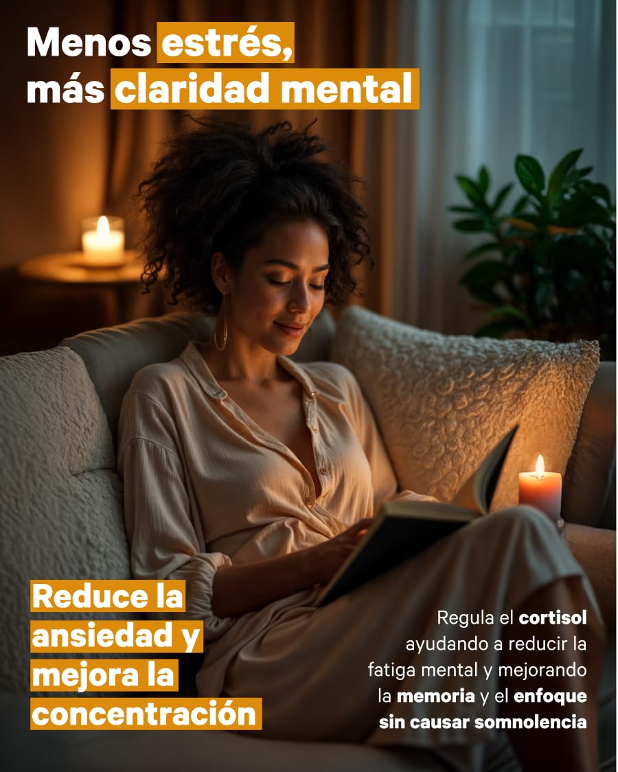 Ashwagandha KSM-66® (5% Whitanólidos) - Formato XXL, 4 Meses - 15:1 Extracto Puro Ultraconcentrado - Menos Estrés, Ansiedad, Más Energía, Sueño Reparador y Regulador de Cortisol