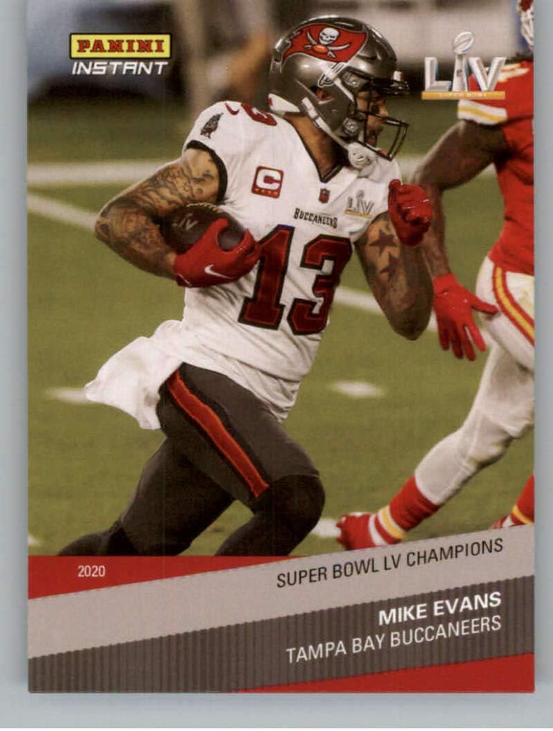 2021 Panini Super Bowl LV Champions #4 Mike Evans Tampa Bay Buccaneers (2020 NFL Season Champs - Panini Instant) NFL Football Card NM-MT