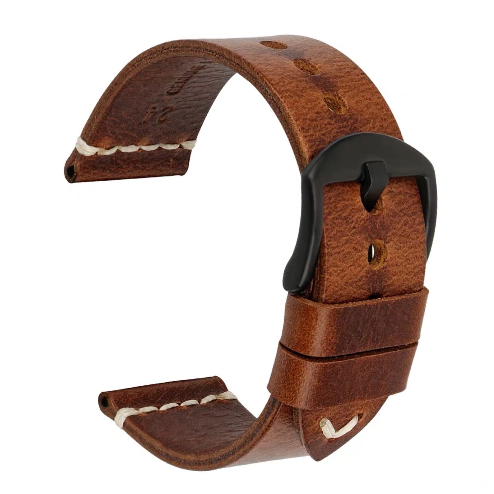 XMKT Vintage Cowhide Ręcznie robione pasek na nadgarstek 20 mm 21 mm 22mm 23 mm 23 mm 24 mm Watch Band