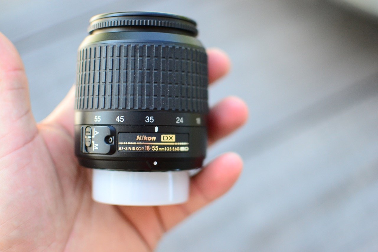 Nikon 18-55 mm f/3.5-5.6G AF-S DX - Objetivo para Nikon (Distancia Focal 18-55.0mm, Apertura f/3.5, 3.5 f Stop, Zoom óptico 3.0X,) Negro
