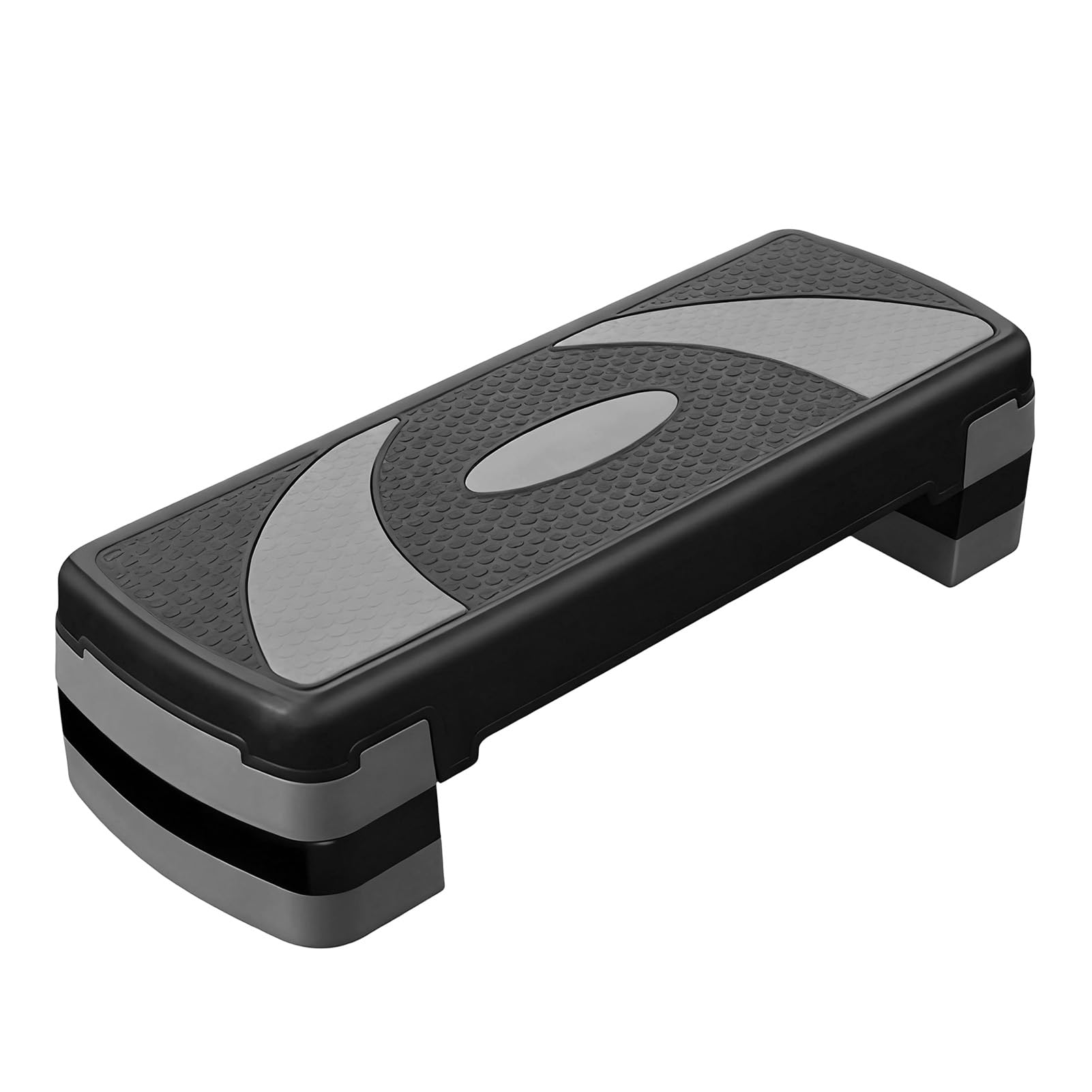 Brrnoo Platforma do ćwiczeń Fitness 78 Cm Antypoślizgowy Stepper do ćwiczeń | Regulowane 3-stopniowe Przełożenia, Solidna Konstrukcja z Siatki ABS, Domowy Trening w Siłowni, kompatybilność z jogą