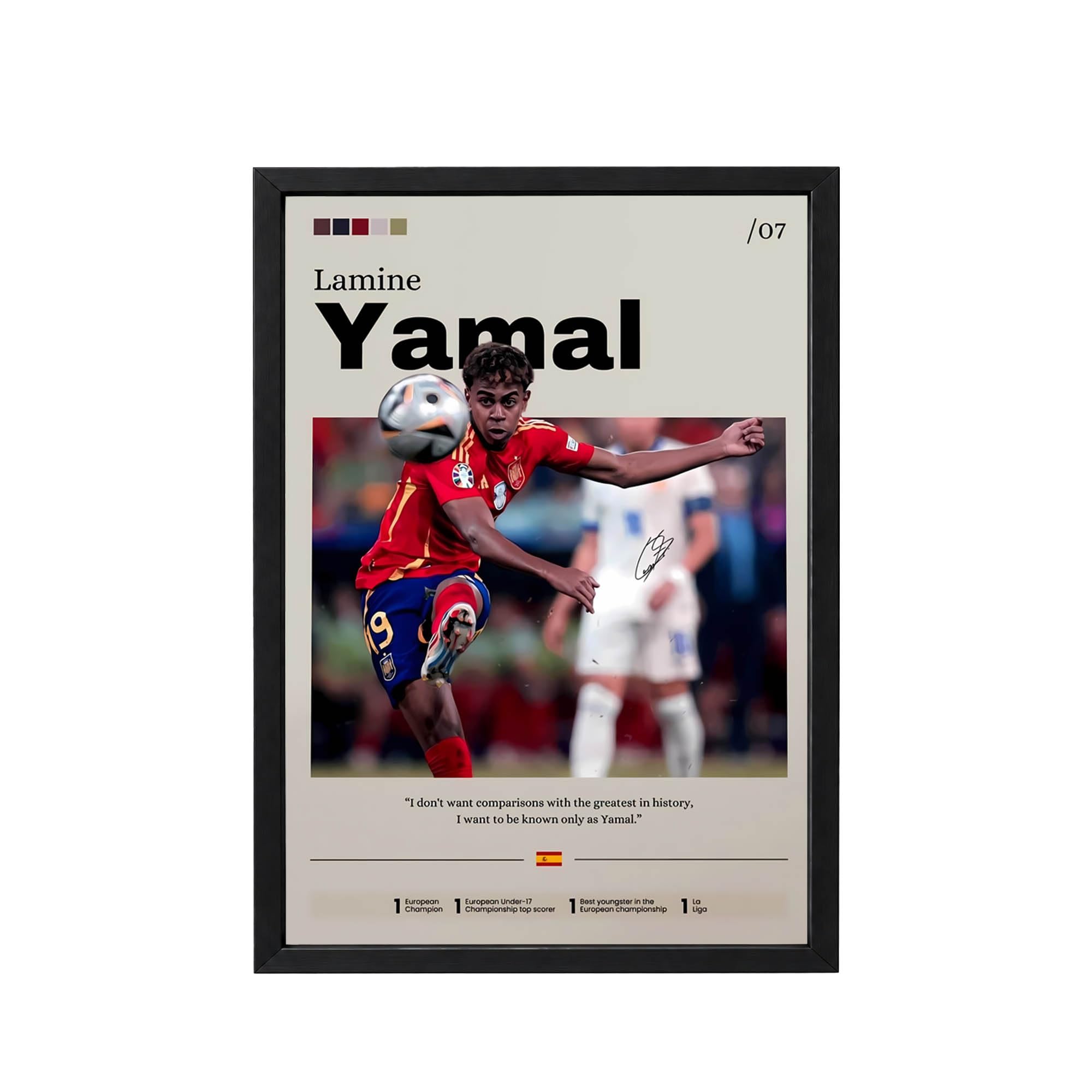 Kylian Mbappe Football Poster - Framed Wall Art -8