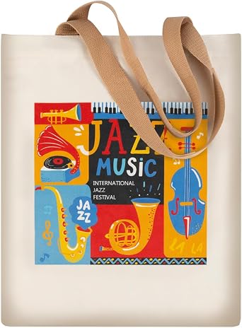 Tote Bag Handbag Reusable Shopping Grocery Bag, Music Class Training Handbag, Music Gifts