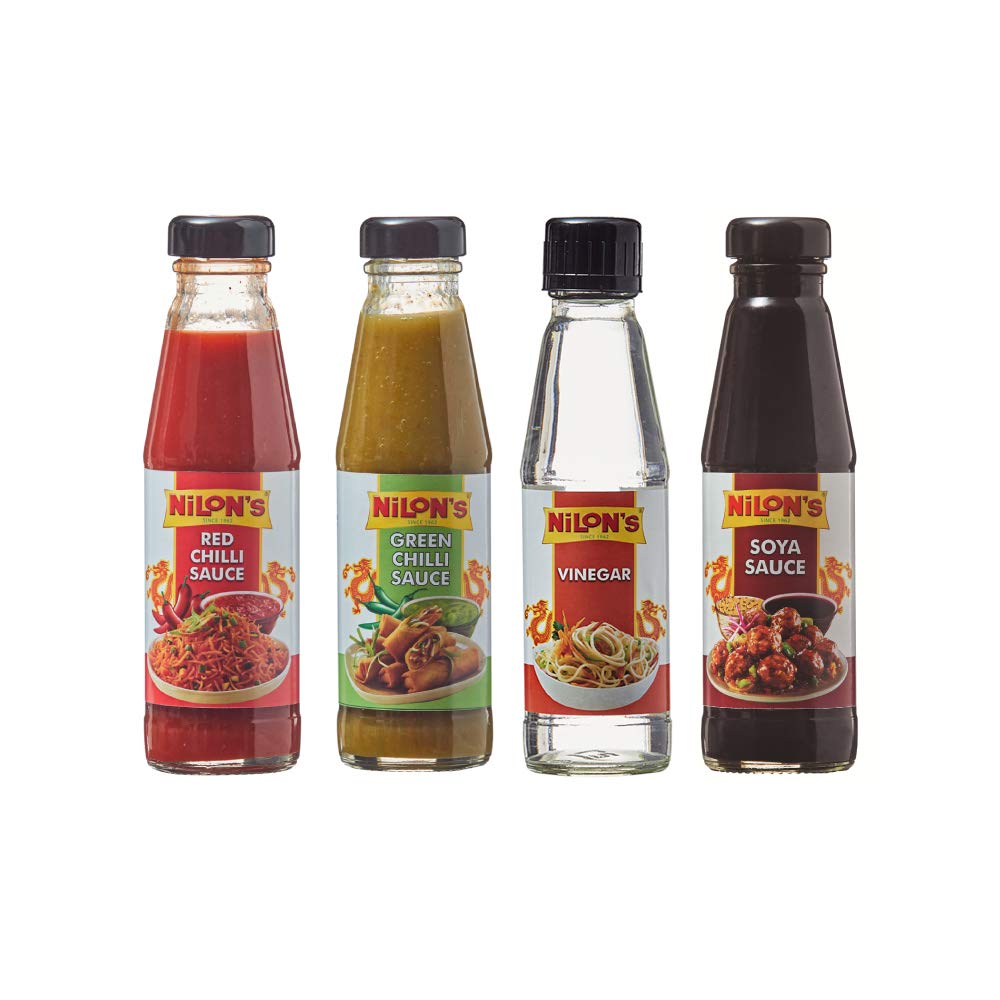 Buy NILON'S Sauces Green Chilli, RED Chilli, SOYA Sauce, Plain