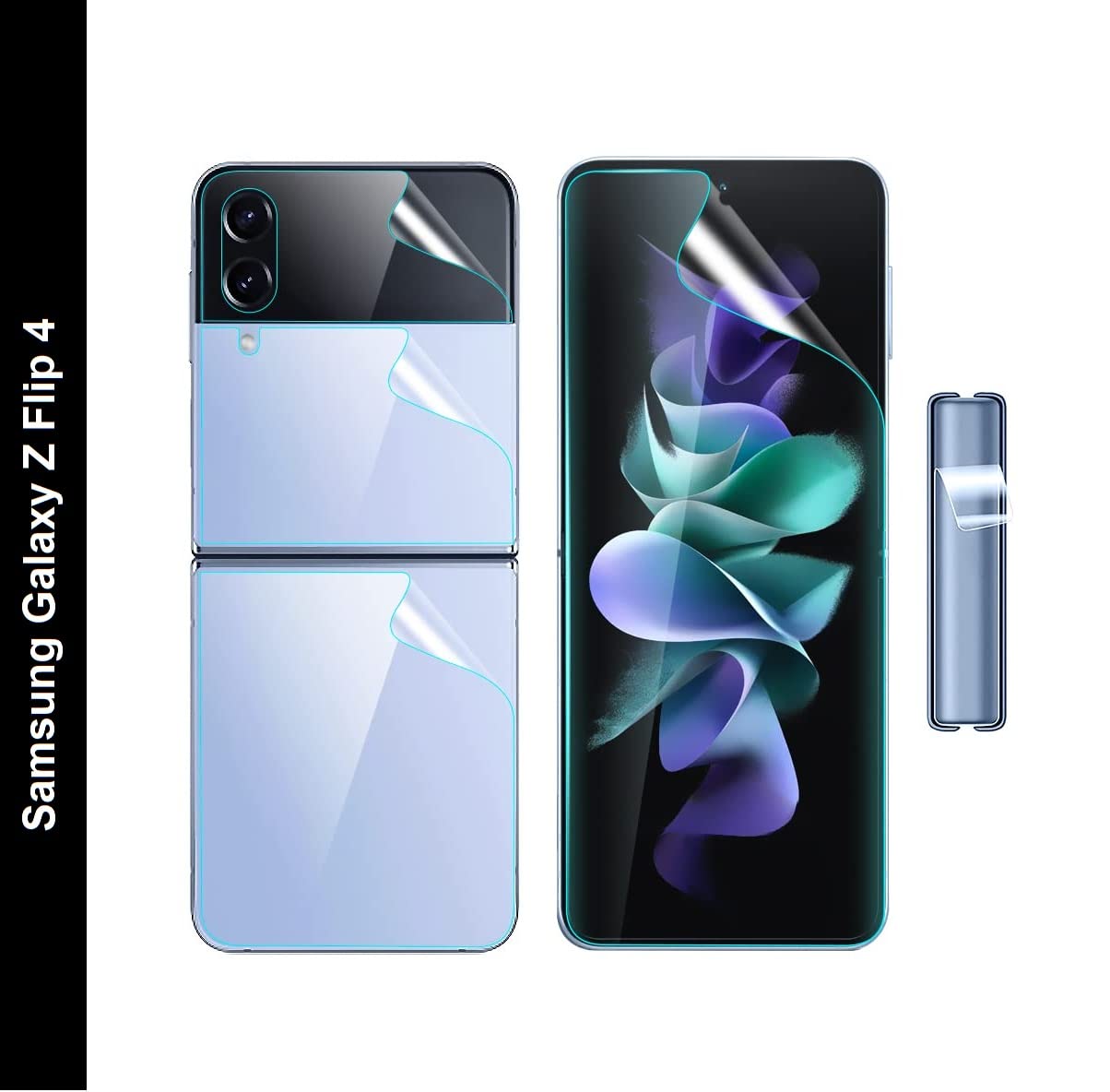 (Set of 4) Screen Protector Guard For Samsung Z Flip 4 5G (Set of Four) Screen Protectors (Front + Back + Display + Hinge) For Samsung Z Flip 4 - HD/Transparent not a glass (B0BKXSD54G) Amazon Price History, Amazon Price Tracker