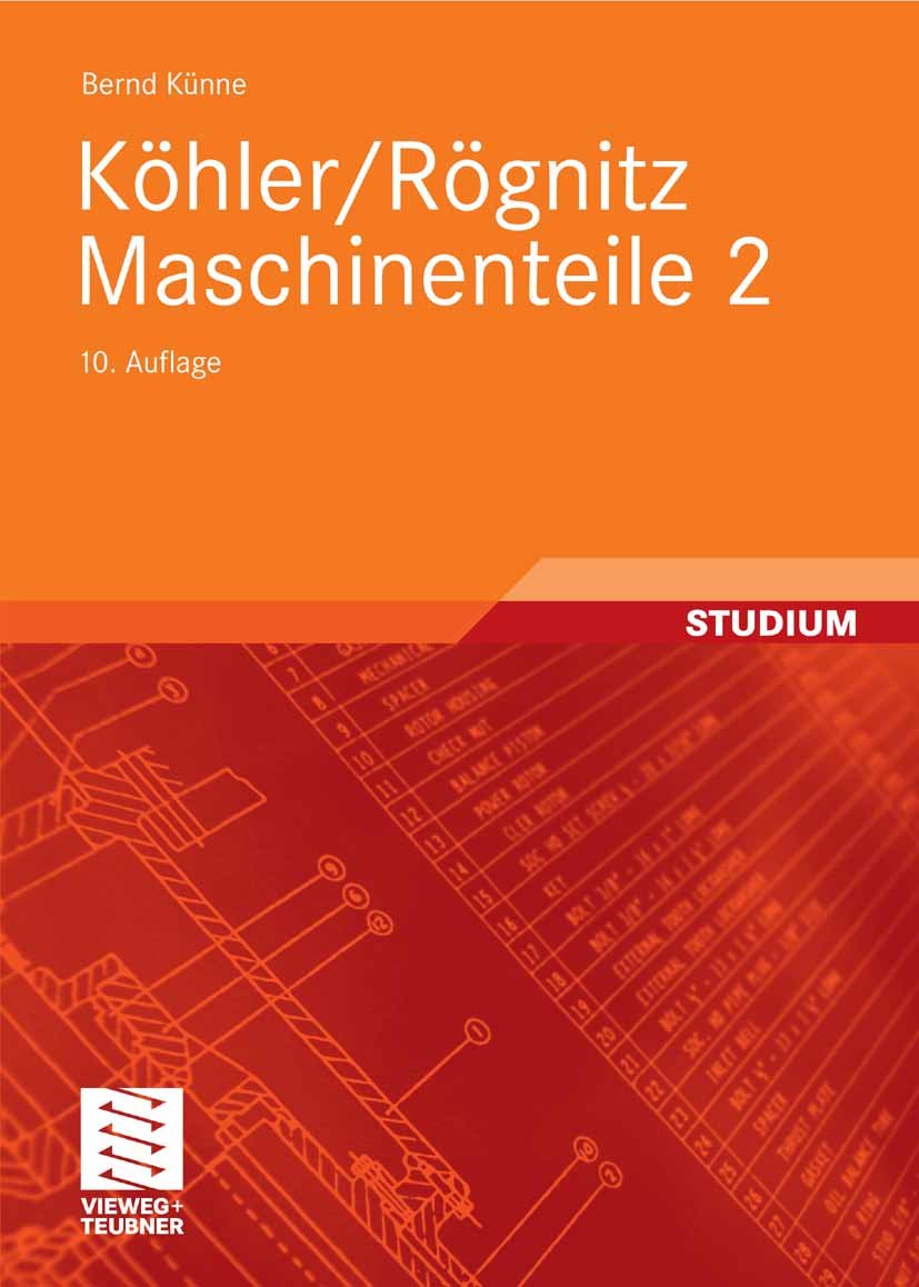 Köhler/Rögnitz Maschinenteile 2 ouvrage technique éléments de machines