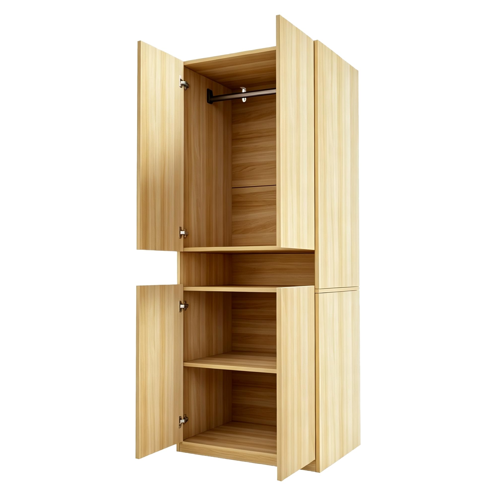 Armario 70 × 55 × 180 cm, color madera