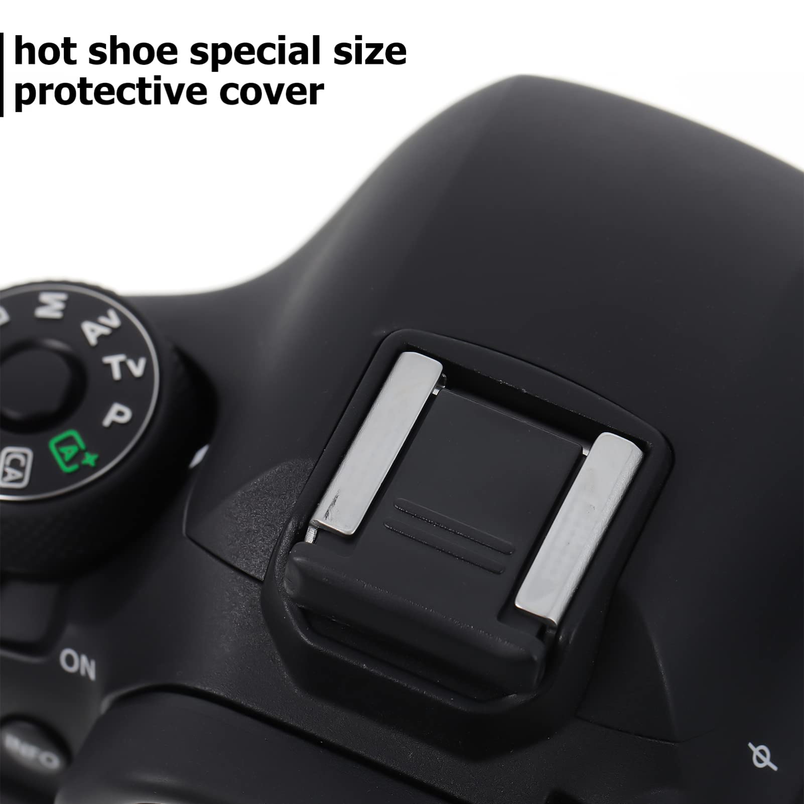 MOLUCKFU 4 Pcs Hot Shoe Protective Cover Shoe Hanger Camera Hot Shoe Hot Shoe Cap Protector for Hot Shoe Universal Adapter Camera Supply Hot Shoe Mount Cap Hot Shoe Mount Adapter Abs Black