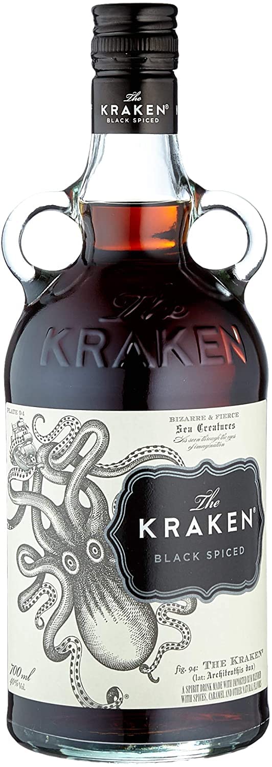 Kraken Black Spiced 40,0 Vol.-% in der Geschenkverpackung - Rum mit einzigartig-würzigem Geschmack (1 x 0,7 l)