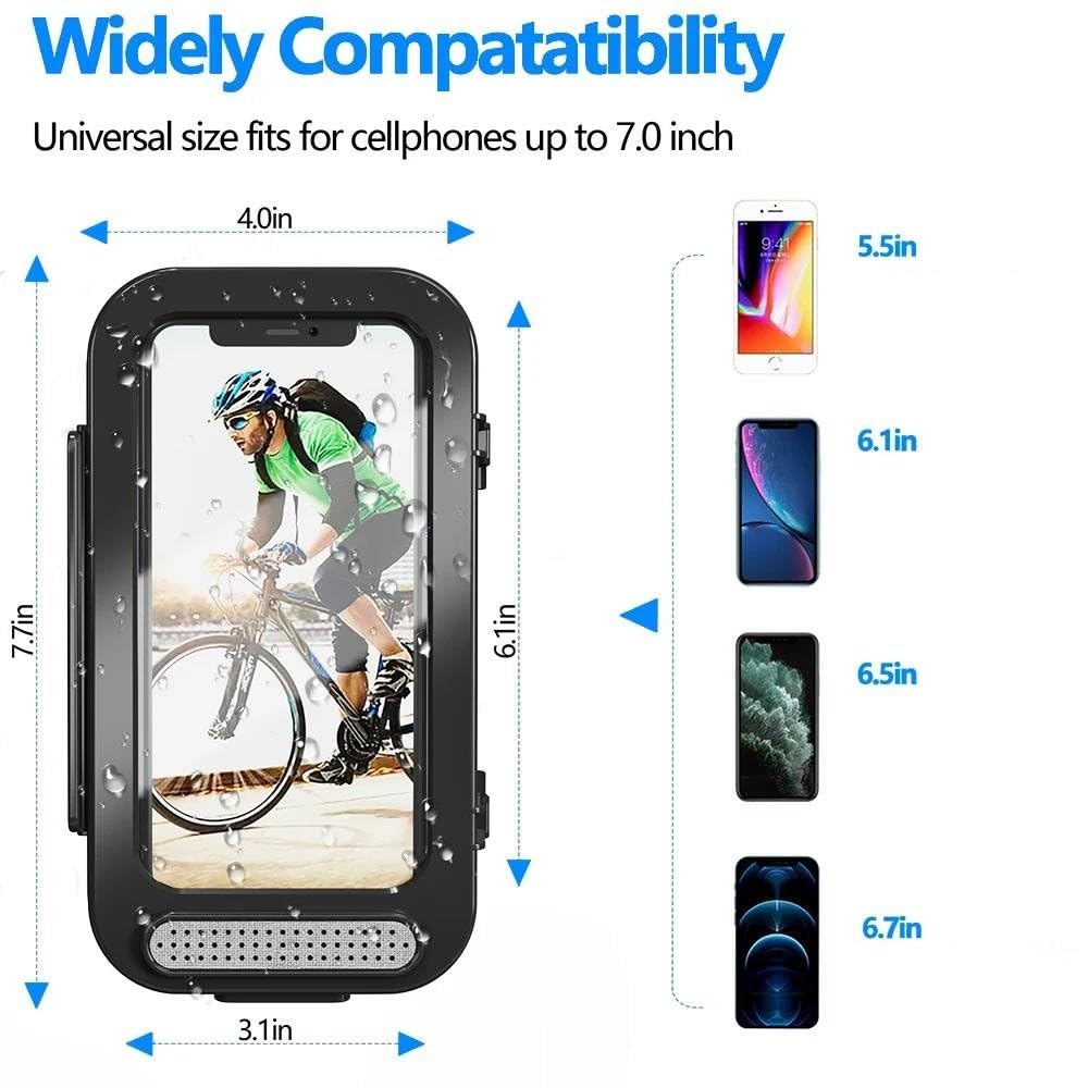 Support Téléphone Moto Vélo Guidon Étanche Étui Mobile GPS Accessoires Cyclisme