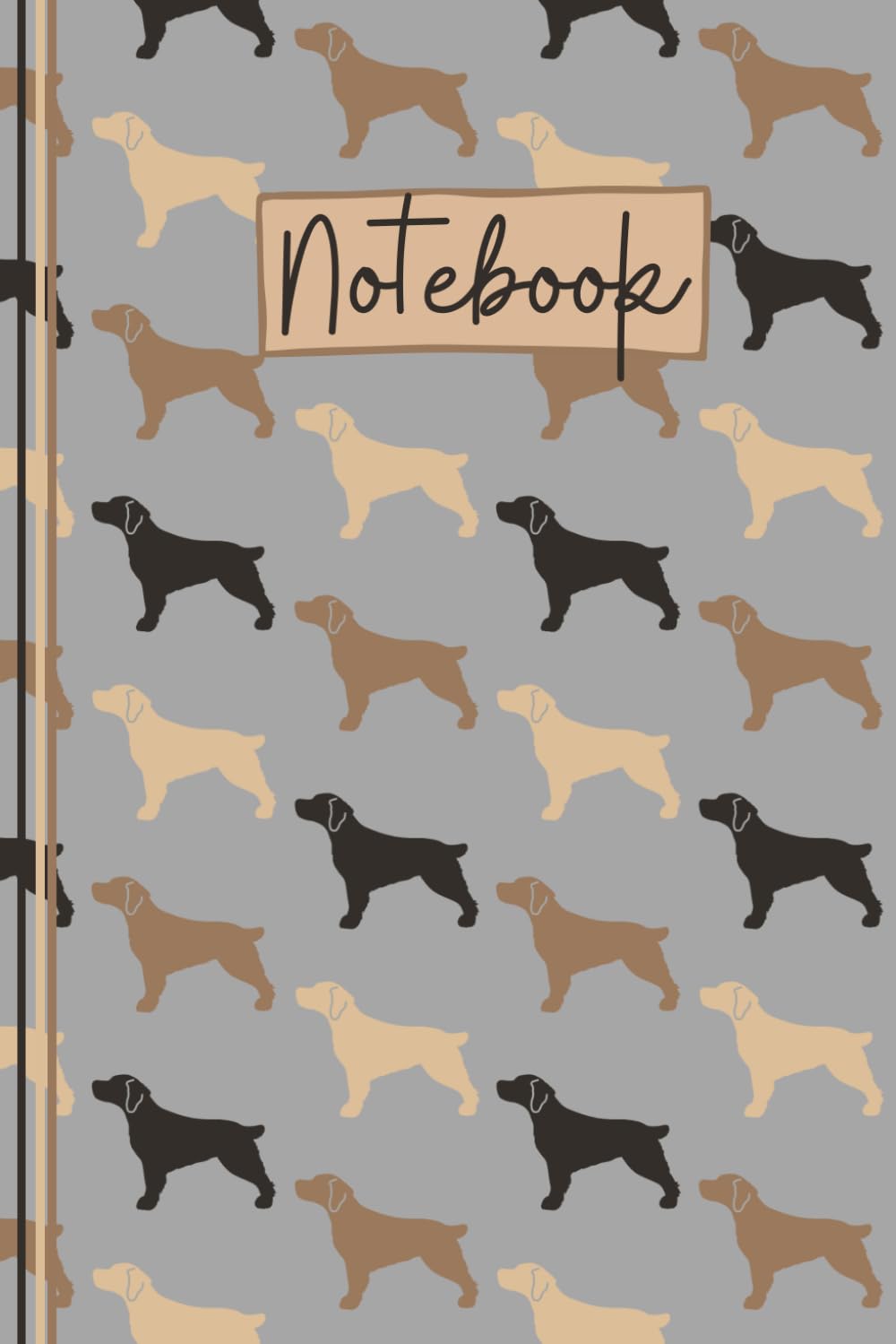 Cocker Spaniel Notebook: Cute Cocker Spaniel Lined Journal, The Perfect Novelty Spaniel Gift for a Spaniel Lover or Dog Owner - Grey