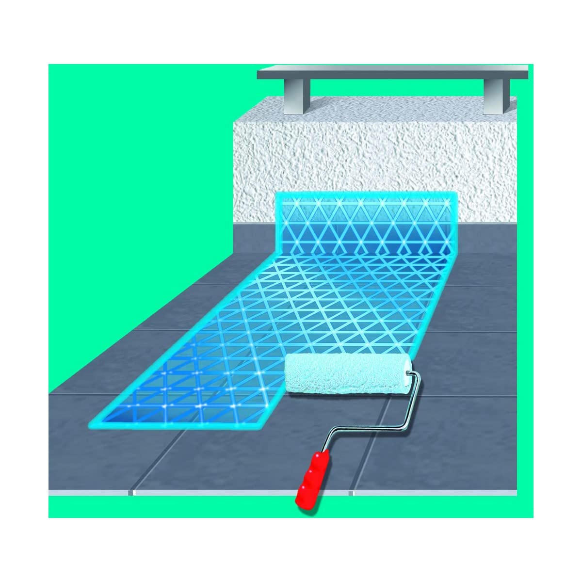 Ceys - Agua Stop Invisible - Tratamiento Impermeabilizante para reparaciones - Resistente e invisible - 4 L