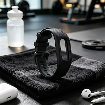 Garmin vivosmart 5/smart 5対応 腕時計バンド 調節可能なシリコン製スポーツリストバンド 交換用バンド