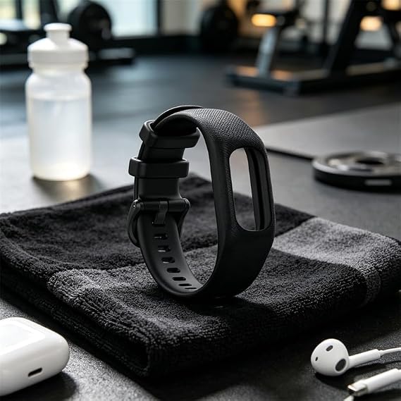 Garmin vivosmart 5/smart 5対応 腕時計バンド 調節可能なシリコン製スポーツリストバンド 交換用バンド