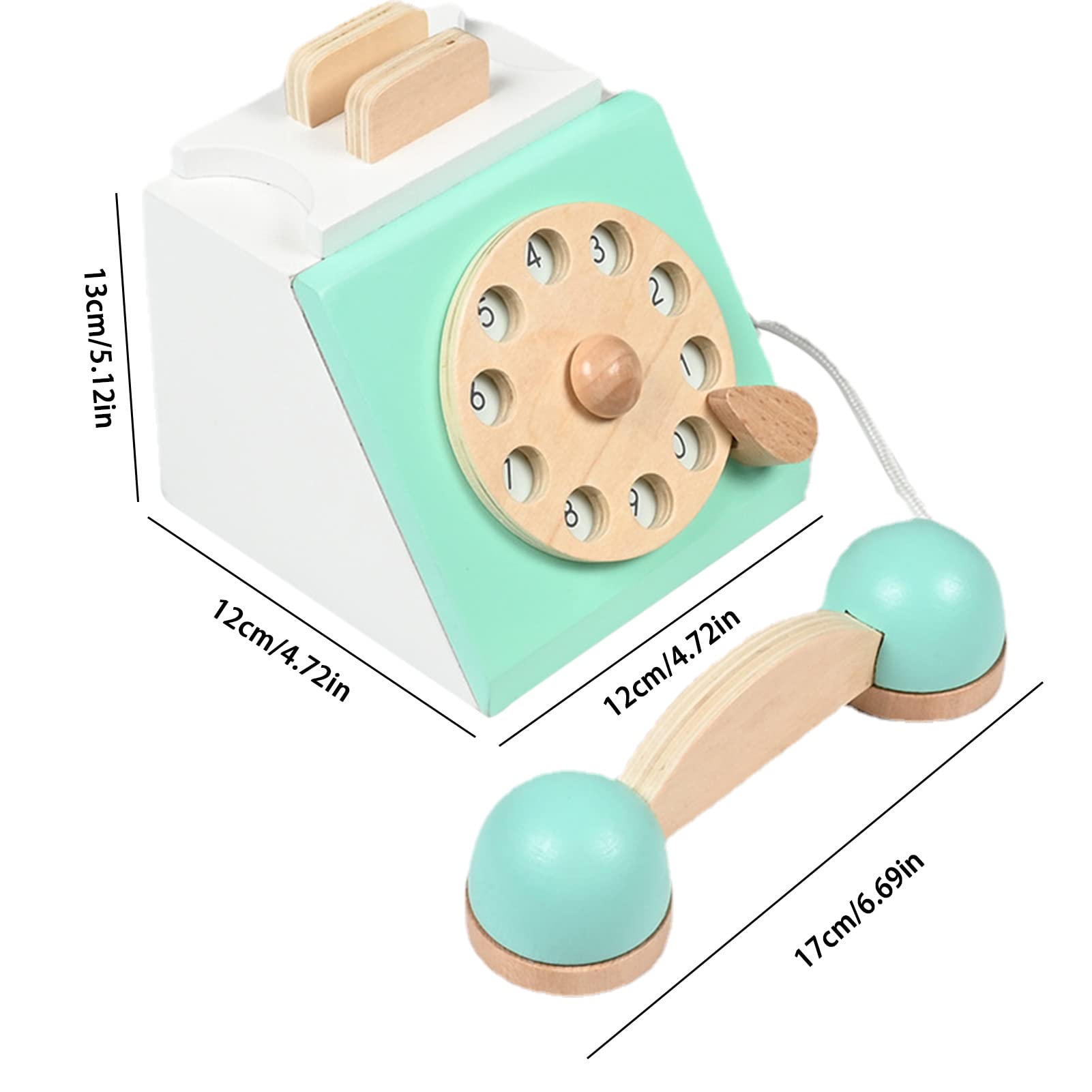 2 Zagraj w zabawk? telefoniczn? | Antyczny telefon do udawania,Telefon dla dziecka zabawka stary model telefonu dzieci ?wiecenie zabawki mózgowe symulacja telefon do ozdoby kawiarnia