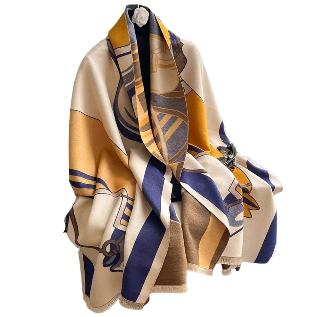 RWRAPS Sciarpa di Cashmere per Donna Coperta Calda Avvolgere Scialle Spesso Foulard Bandana Invernale Poncho Femminile (Colore : D, Dimensioni : 180 * 65cm) (A 180 * 65cm)