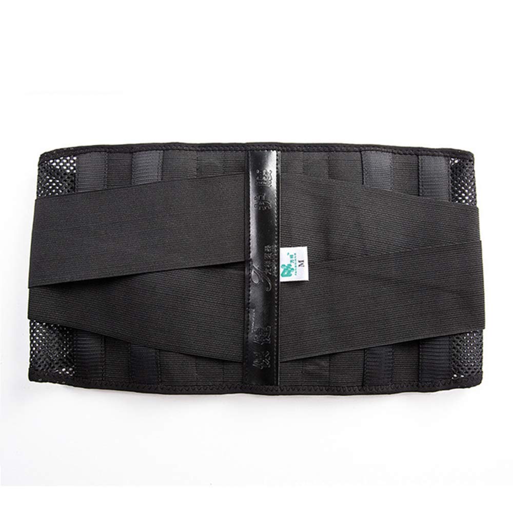 Lumbar para la Espalda, Soporte Lumbar para Aliviar el Dolor y Lesiones, Cinturon Lumbar Prevenir Daños, Faja Lumbar para la Espalda para Hombres Negro,L