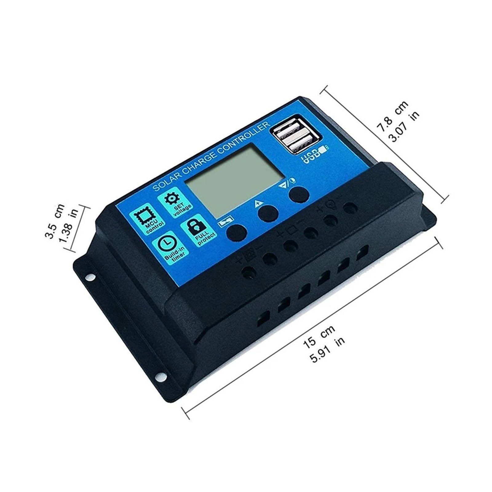 Kontroler ładowania słonecznego, Regulator Ładowania PWM Solar 30A Napięcia Akumulatora Do Systemu 12V 24V