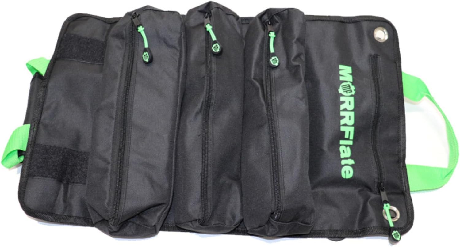 Off-Road Tool Roll Organizer - Heavy-Duty 600D Roll-Up Bag with 3 Rip-Away Zipper Pockets & 1 Built-in Pocket - Versatile Tool Storage for Overlanding, Bag Organizer, Camping, Garage & Vehicle Storage