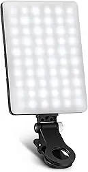 Luz Led Portátil Neewer NL-60AI para Foto e Vídeo, Iluminação Ajustável para Celulares, PCs, e Câmeras, Ideal para Gravações, Transmissões ao Vivo e Videoconferências, Compacta e Leve, Cor Preta