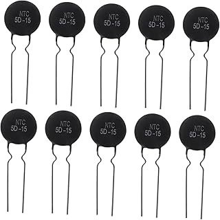 Hohopeti Térmico 20 Pcs Kit Resistor Elétrico es Cabo De Calor Elétrico es Ntc Resistor Filme Preto 20D Resistência Térmica De Metal Ntc Termistor