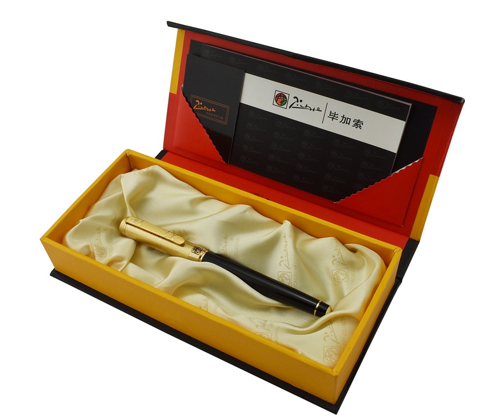Chapado en Laton 　シルバ　Palladium Picaso Amazon.com : Lanxivi Picasso 24K Gold Plated Cap Fountain