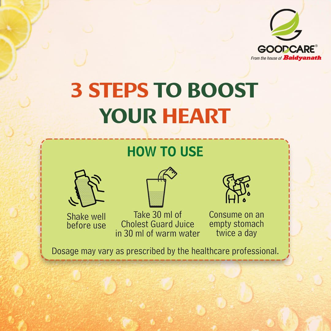 Goodcare Cholest Guard Ayurvedic Drink | Support Heart Health| Lower Bad Cholesterol| With 5 Ayurvedic Ingredients for Healthy Cholesterol Levels| Antioxidant drink for daily health management - Image 6 thumbnail