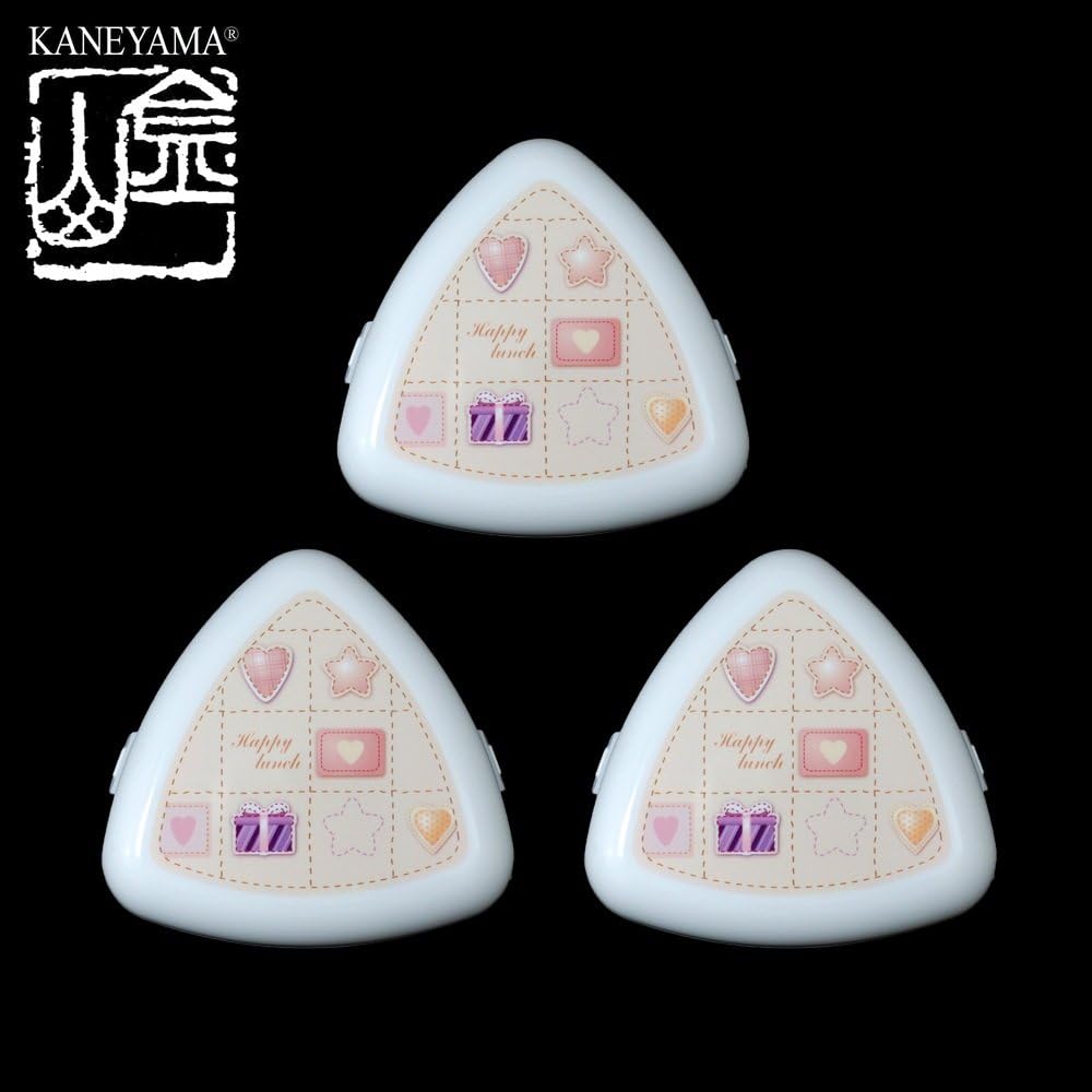 Kaneyama Triangular "Onigiri" Rice Balls Cases (Lunch Boxes 3 ct)