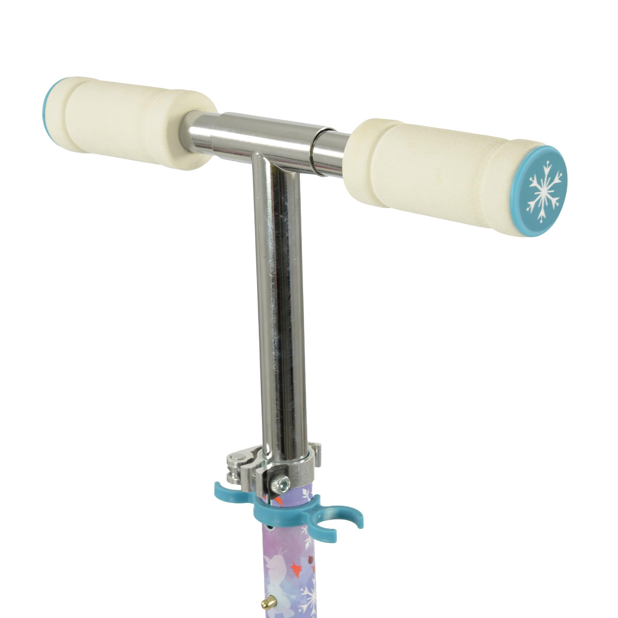 Disney Frozen 2 - Monopattino pieghevole per bambini e bambine, ruote luminose e manubrio regolabile, licenza ufficiale