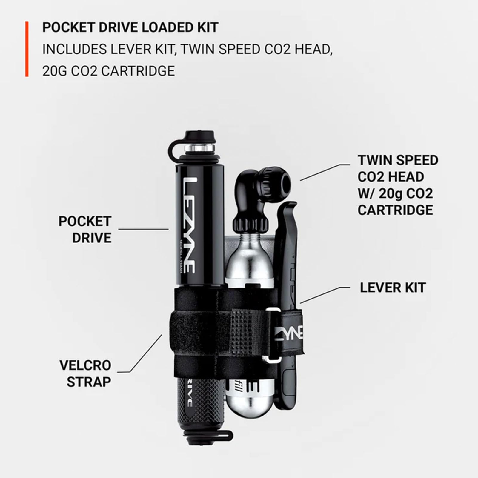 Amazon | LEZYNE ポケットドライブ 自転車 ハンドポンプ ロードキット