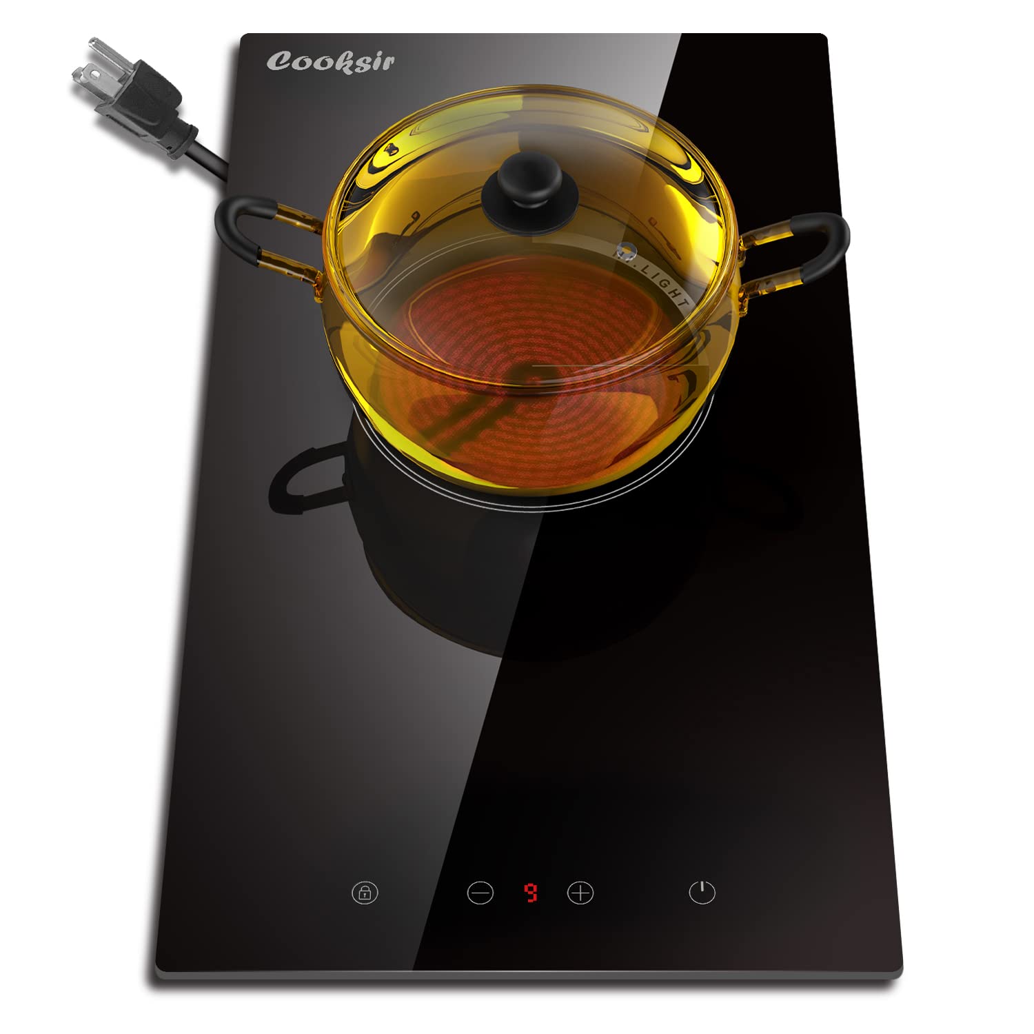 Buy Electric Cooktop, 110v Ceramic Electric Stove Top, 12" Builtin