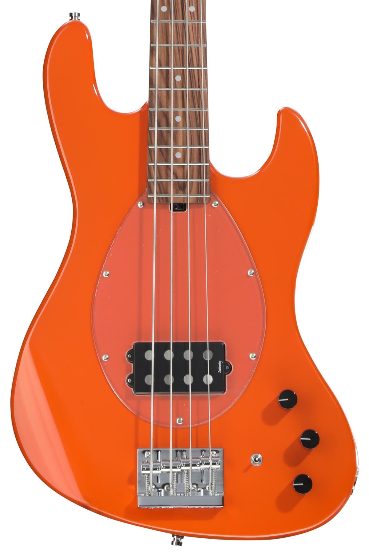 Sadowsky MetroExpress Vintage M Bass Guitar - Solid Candy Apple Orange Metallic, Morado Fingerboard