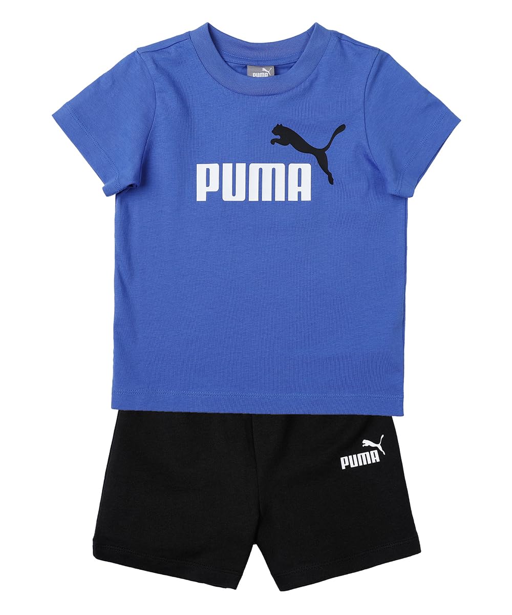 PUMA Conjunto de Camiseta Y Pantalones Cortos Minicats Traje de correr Unisex niños (Pack de 1)