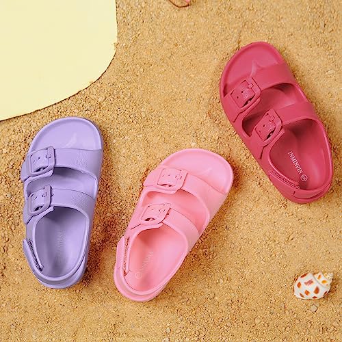 Image of INMINPIN Toddler Boys Girls Buckle Sandals Comfort Open Toe Sandal with Adjustable Back Strap