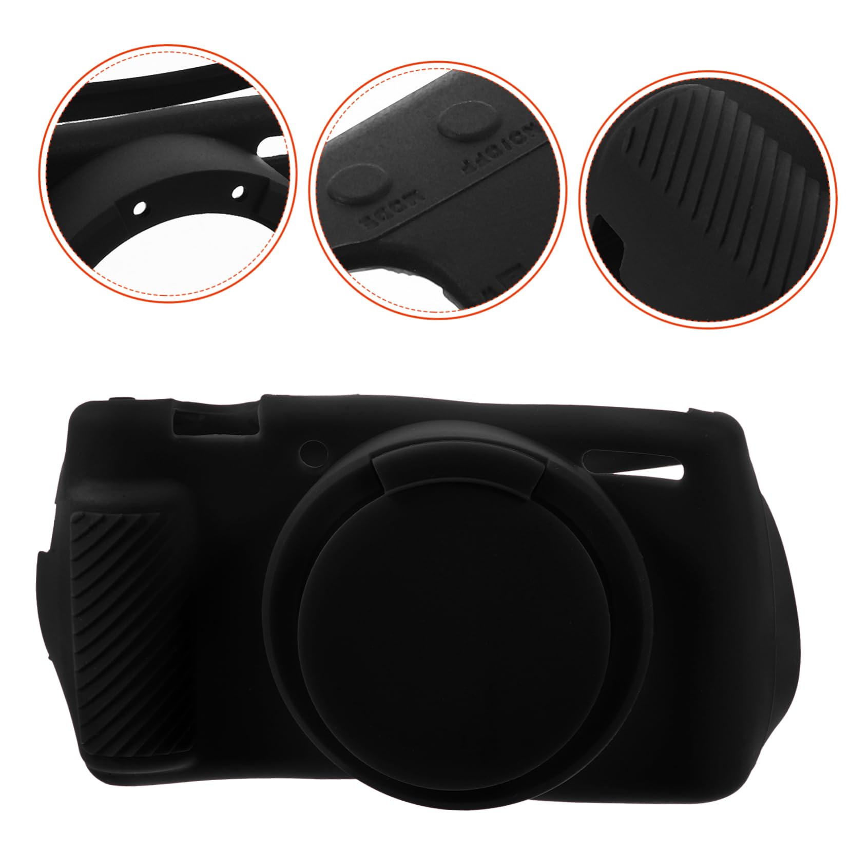 Mikikit 5stücke Kamerahülle Aus Silikon Für Kratzfester Und Wetterbeständiger Kamera-schutz Mit Verbessertem Griff Schützende Softshell Für Hobby Und Profifotografen