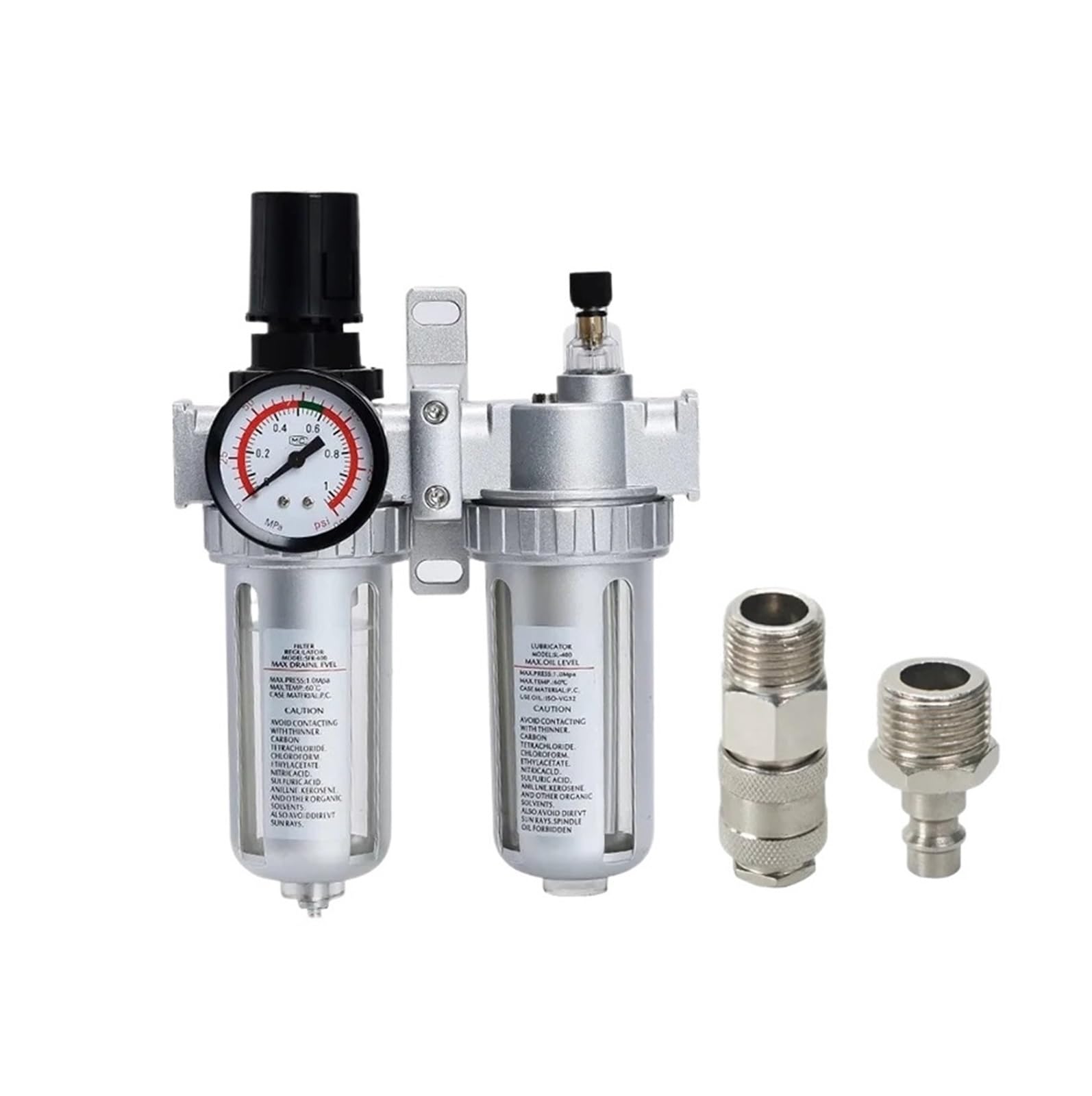 Compresseur d'air filtre régulateur SFC300 avec purgeur de vapeur et vanne