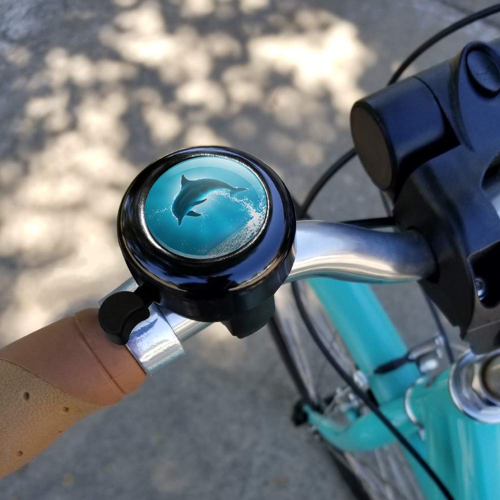 GRAPHICS & MORE Leaping Dolphin Ocean Light Bicycle Handlebar Bike Bell