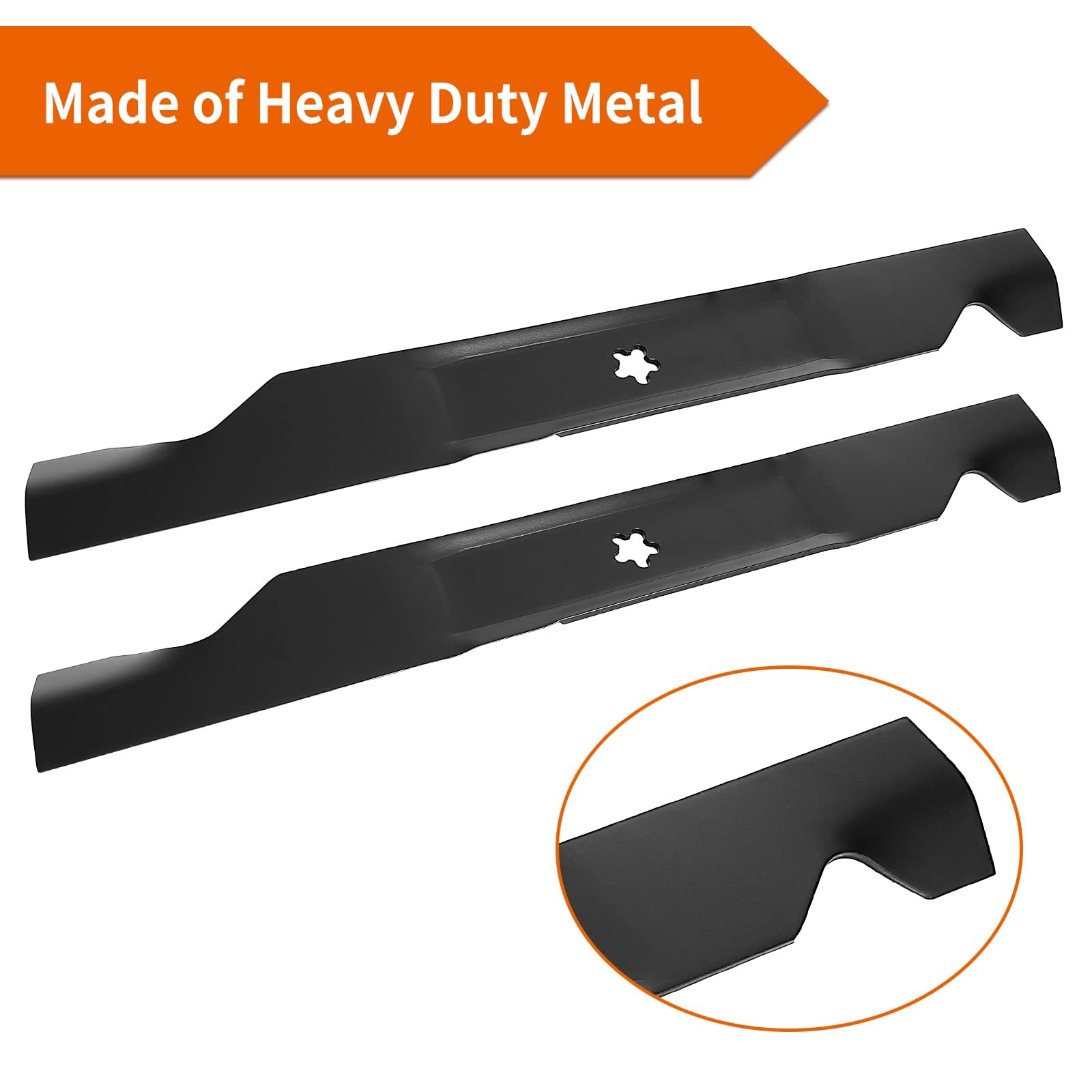 405380 Cuchillas de cortacésped para tractor de césped HU Craftsman de 46 pulgadas, 532405380 cuchillas de alta elevación para Hu sqvarna YTH22V46, YTH20K46, Craftsman YT3000 cubierta de 46