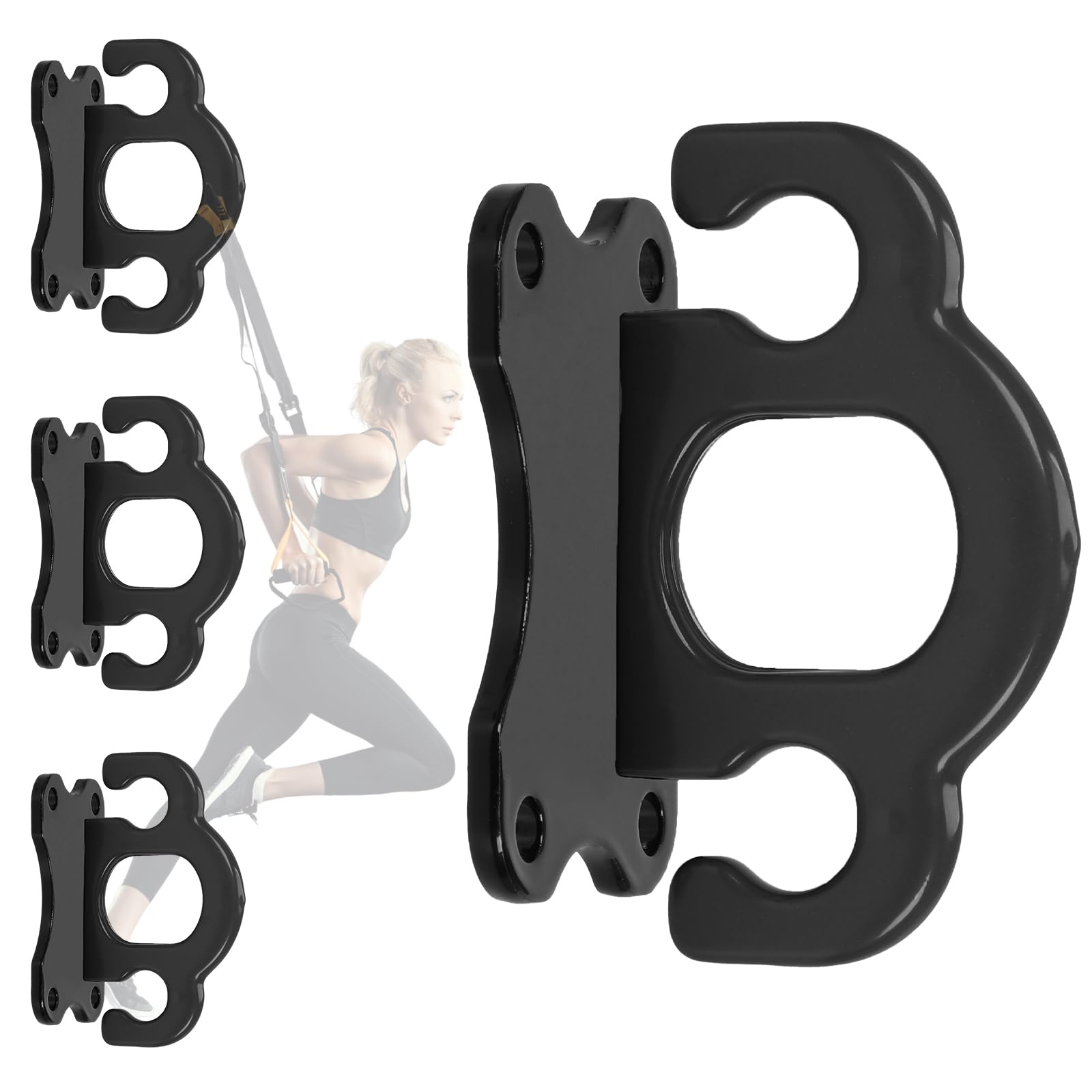 Resistance Band Wandanker, Battle Rope Anker mit Schrauben, Türanker für Widerstandsbänder für Krafttraining, Yoga und Physiotherapie