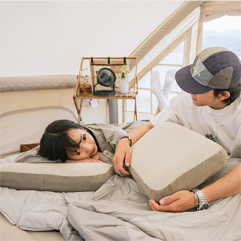 Oreiller de camping gonflable ultraléger for adulte, oreiller gonflable de, oreiller gonflable compact for dormir, coussin d'oreiller de de camping gonflable doux, coussin d'oreiller compressible ultr