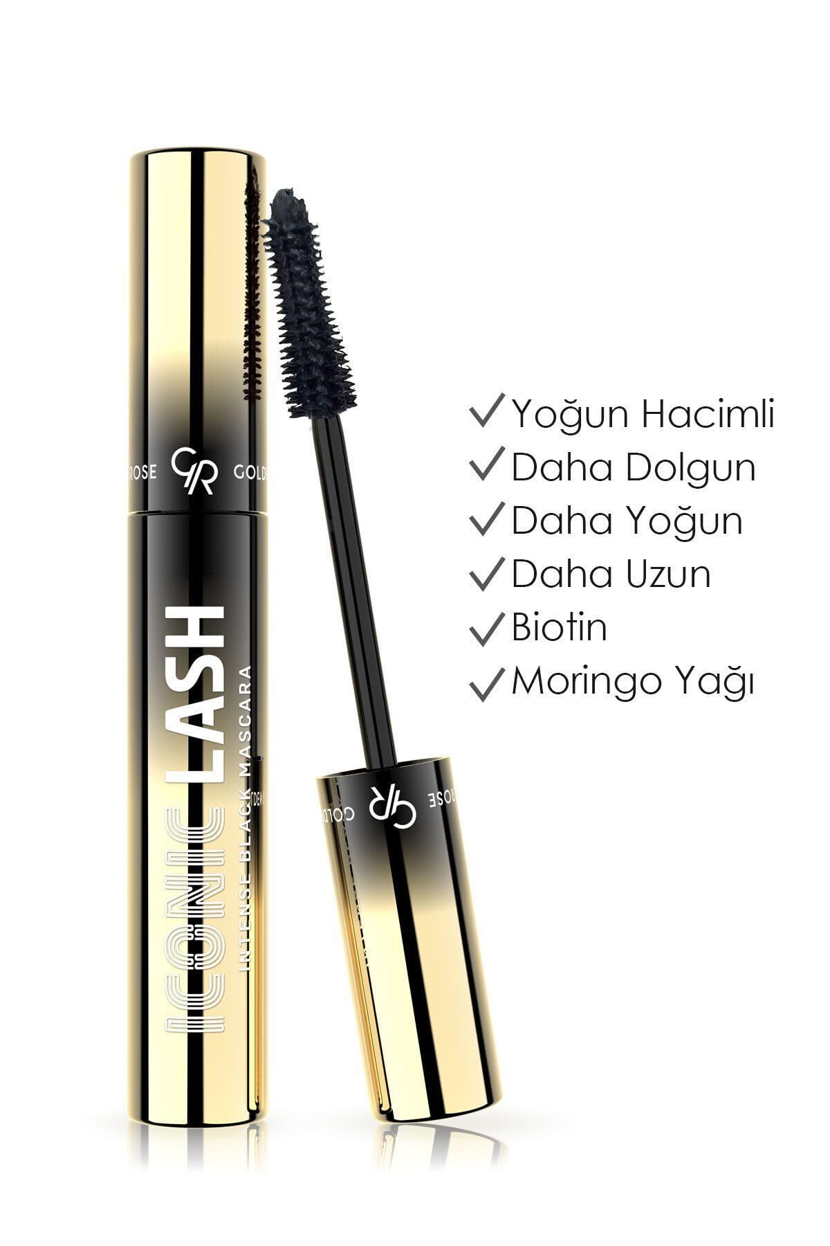 Golden Rose Iconic Lash Intense Black Mascara - Yoğun Siyah Maskara 2'li Set