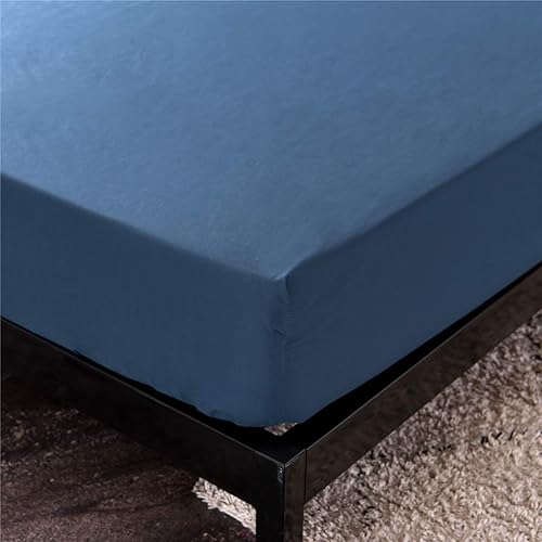 Miniatura 4 de Holawakaka Protector de colchón impermeable King azul marino, funda de colchón transpirable, bolsillo profundo de 14 pulgadas (azul marino, King)