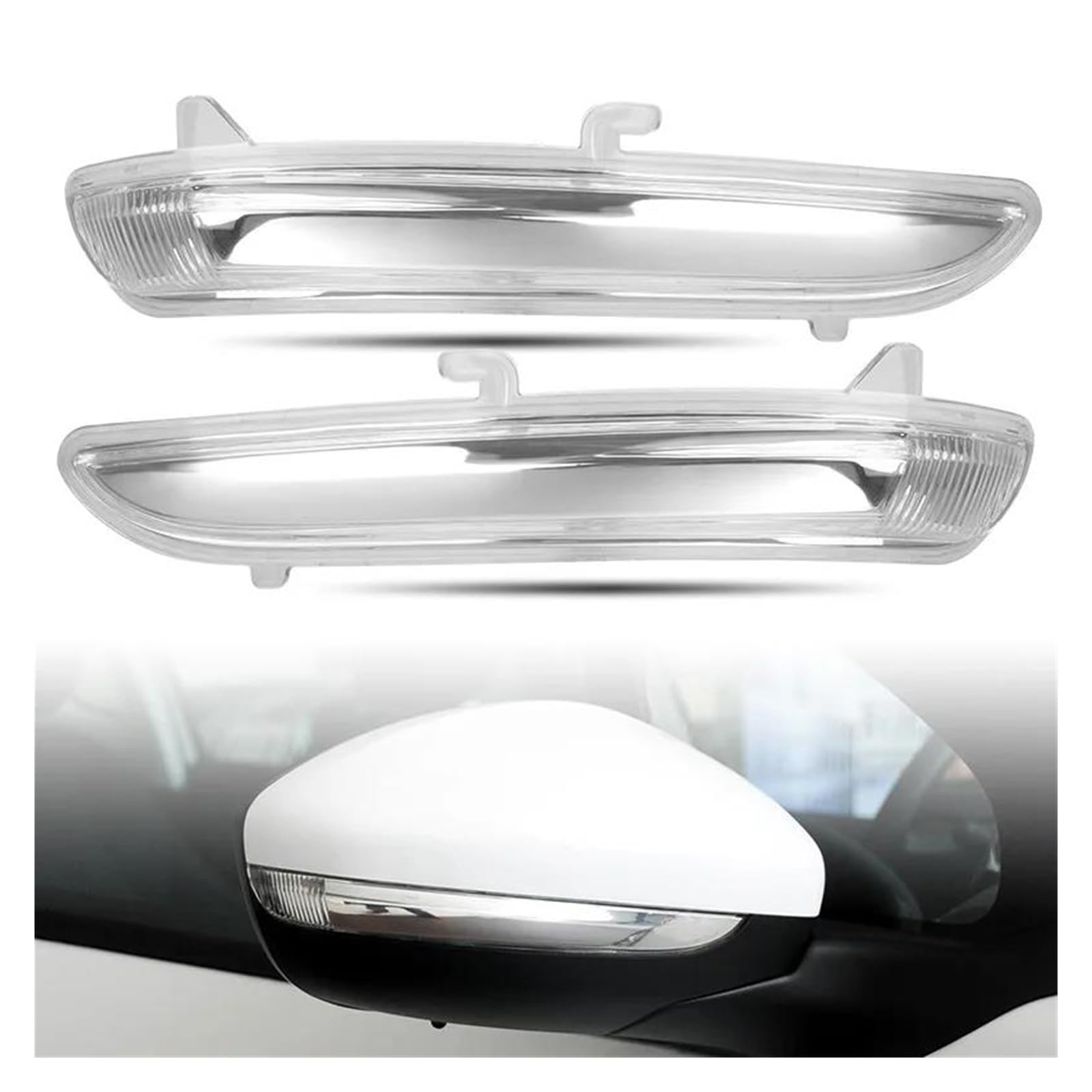 Generico Indicatori Direzione A Led Per Citroen C3 C4 Per Cactus 1607512680 Specchietto Retrovisore Sinistro Destro Per Auto Indicatore Direzione Flash Led(Giusto)