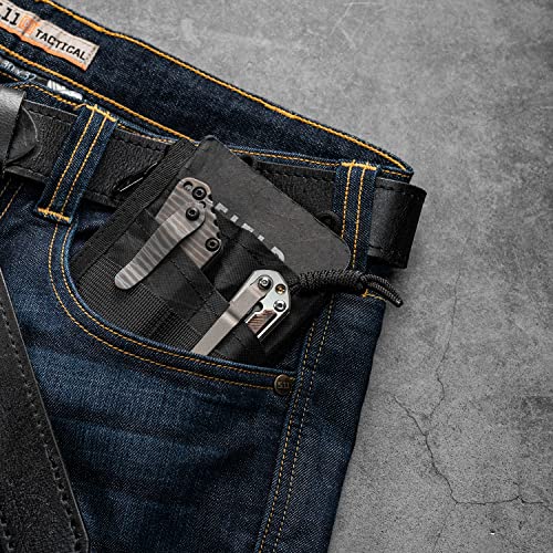 Viperade Ve18 Edc Pouch, Pocket Organizer Pouch For Men, Edc Pocket Organizer Pouch, 3 Slots With 2 Zipper Pockets, Velcro Pouch Multitool Pouch (Xpax-Bk) #TOP6