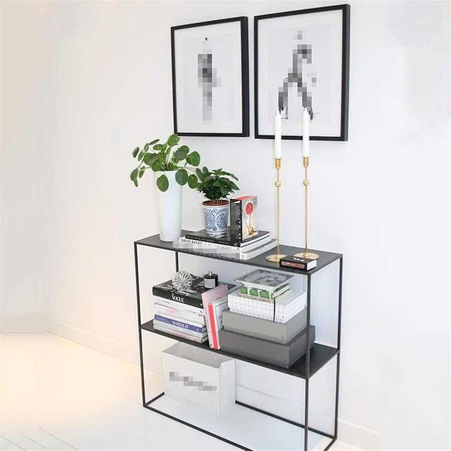 Amazon｜2段収納コンソールテーブル、棚付きホーム狭い玄関