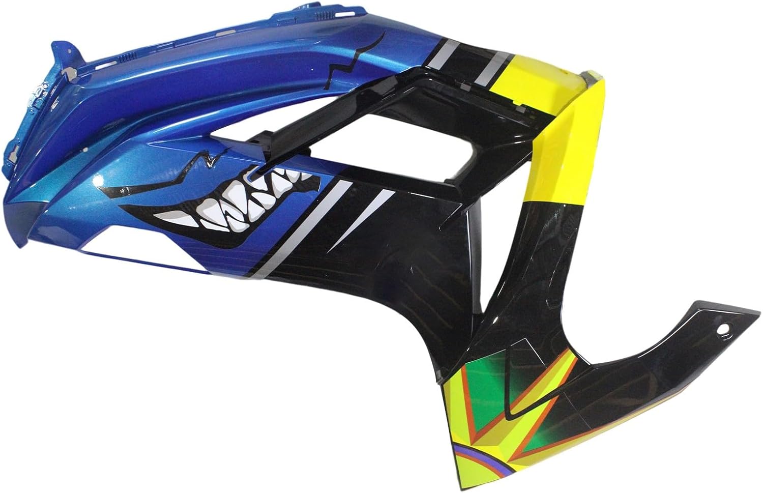 Injection ABS Fairing Kit Fit for 2012-2016 Kawasaki Ninja 650 ER-6F 12 13 14 15 16 Bodywork Motorcycle Plastic Body Frame Panel - Shark Blue & Yellow