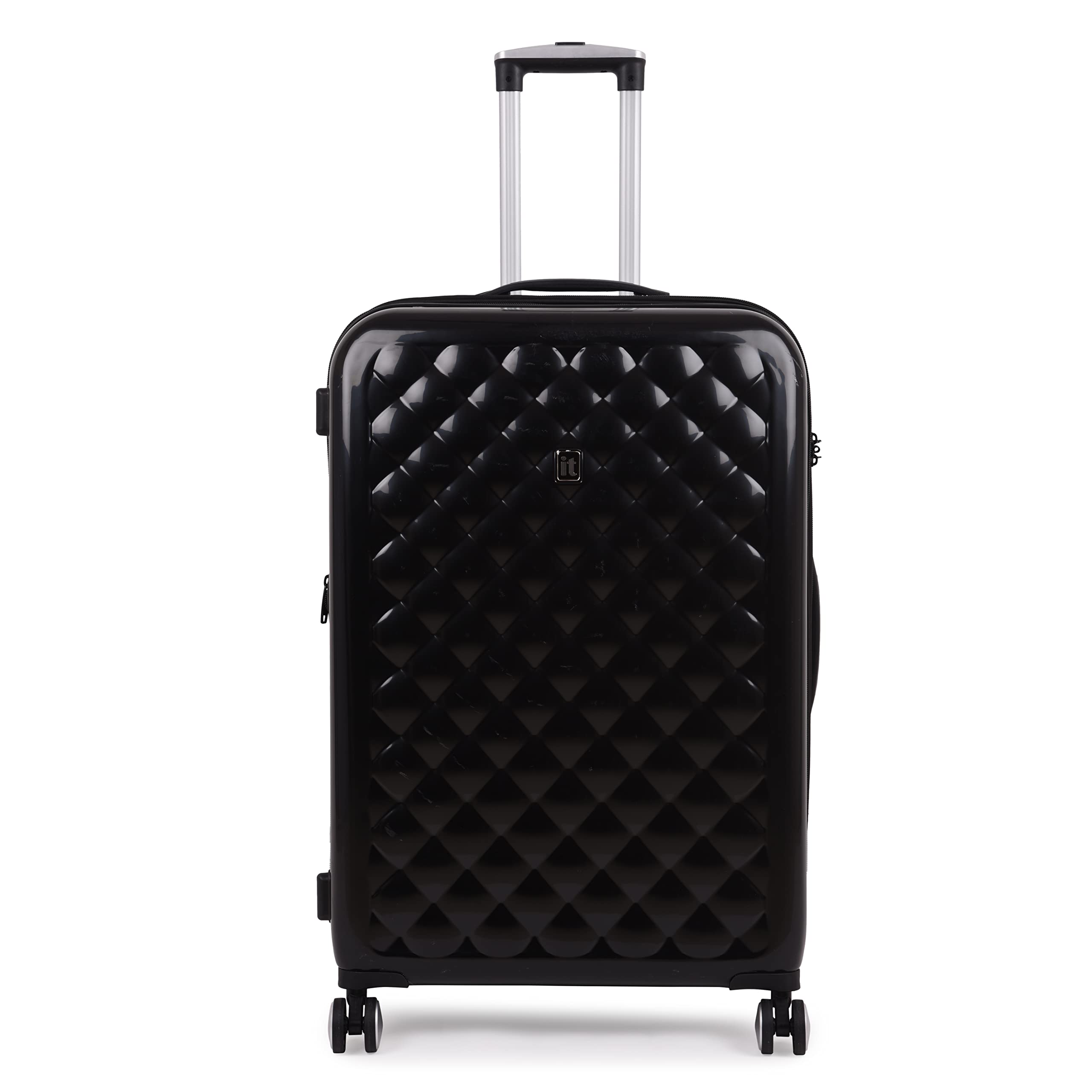 Fashionista Glossy Black Large-28 inches Expandable PC Hardsided with TSA Lock 8 Wheel Trolley Bag-image-33