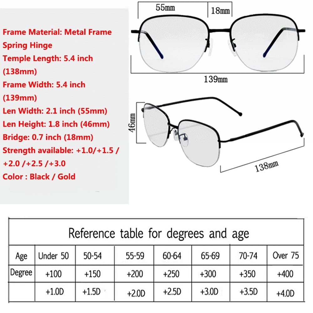 Progressive Multifokus Lesebrille Unisex Bifokale Gleitsichtbrille Selbsttönende Brille Lesehilfe Bei Weitsichtigkeit Anti-Blaulicht Computerbrille Sonnenbrille 1/ +1,5/ +2/ +2,5