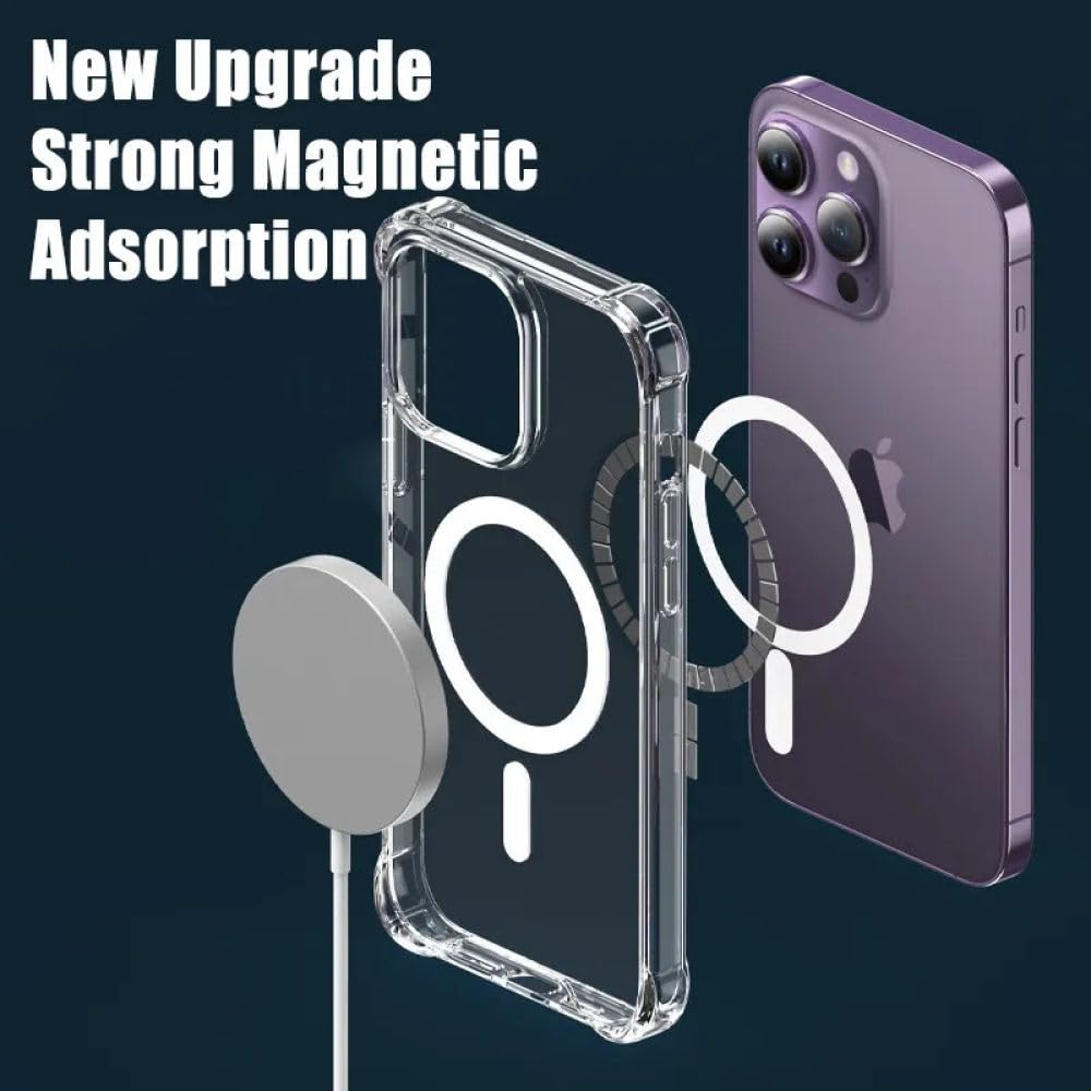 Amazon.co.jp: 透明磁気ワイヤレス充電ケース iPhone 15 14 13 12 11