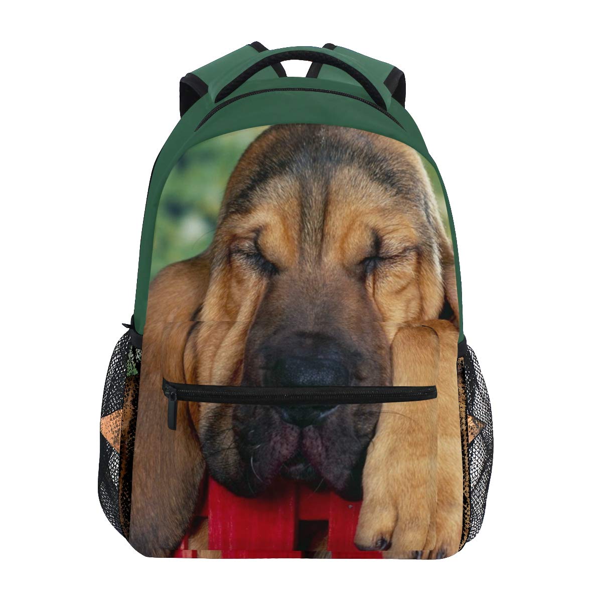 fifbird Winks Bloodhound Puppy Backpacks College School Book Bag Travel Hiking Camping Daypack